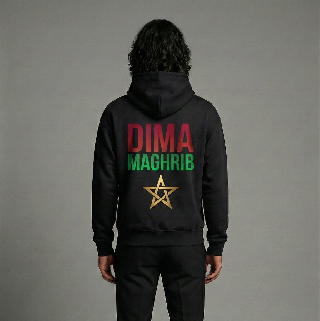 The "Always Morocco" Hoodie (320GSM) – Dima Maghrib Edition