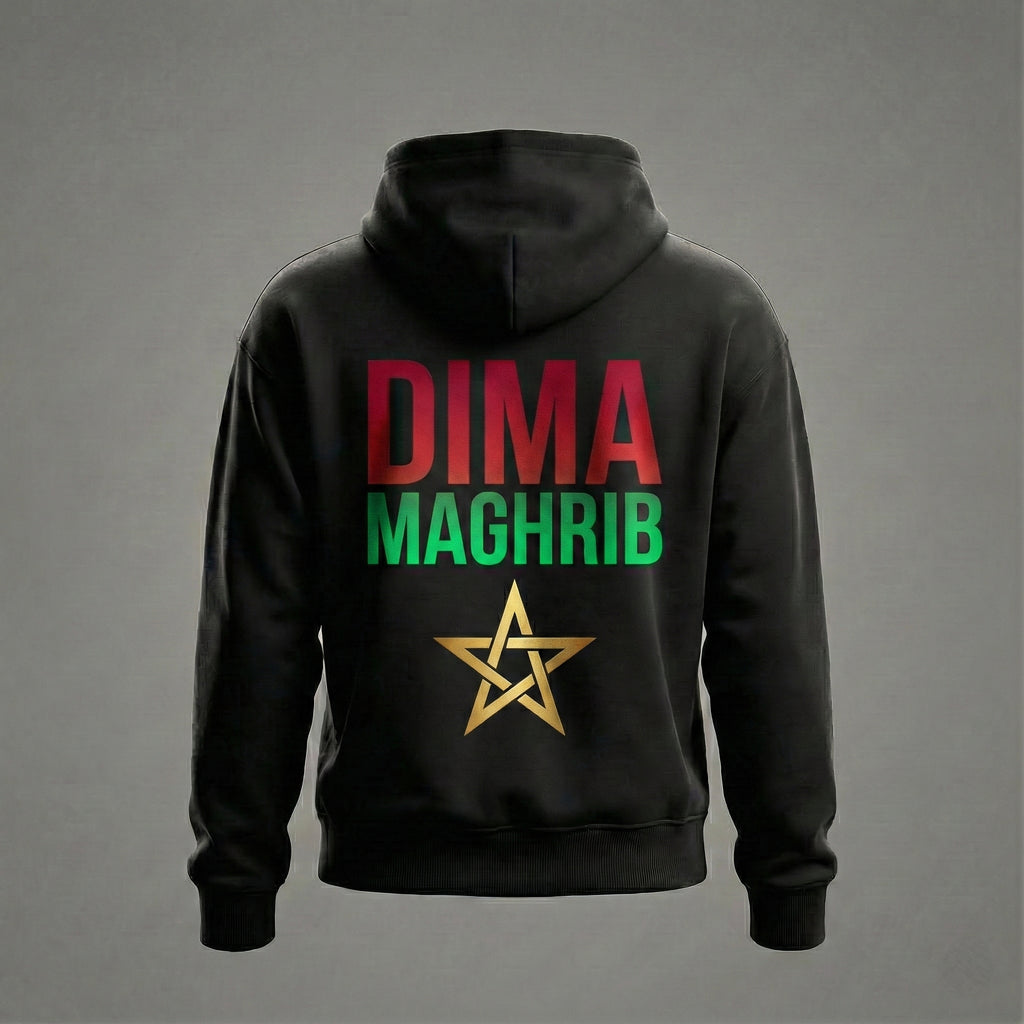 The "Always Morocco" Hoodie (320GSM) – Dima Maghrib Edition